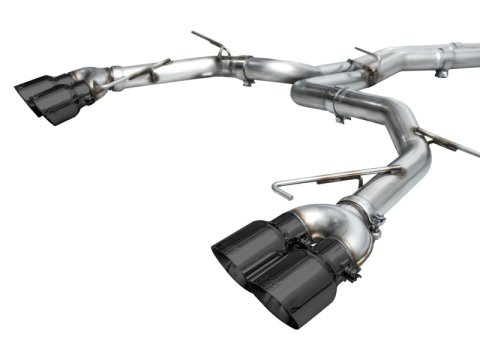 AWE Tuning 19-23 Audi C8 S6/S7 2.9T V6 AWD Track Edition Exhaust - Diamond Black Tips thumbnail 5