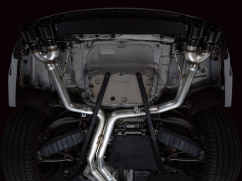 AWE Tuning 19-23 Audi C8 S6/S7 2.9T V6 AWD Track Edition Exhaust - Diamond Black Tips thumbnail 7