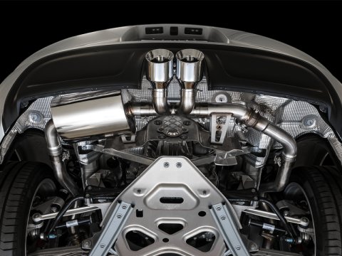 AWE Tuning Porsche 718 Boxster / Cayman SwitchPath Exhaust (PSE Only) - Chrome Silver Tips thumbnail 5