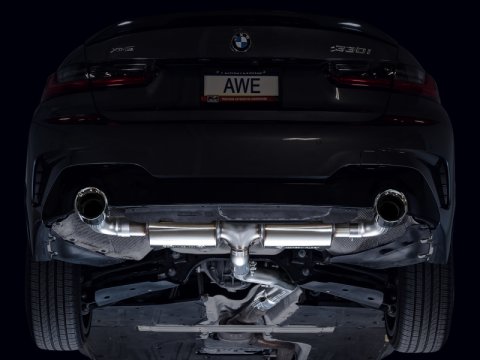 AWE Tuning 19-23 BMW 330i / 21-23 BMW 430i Base G2X Touring Axle-Back Exhaust - Chrome Silver thumbnail 8