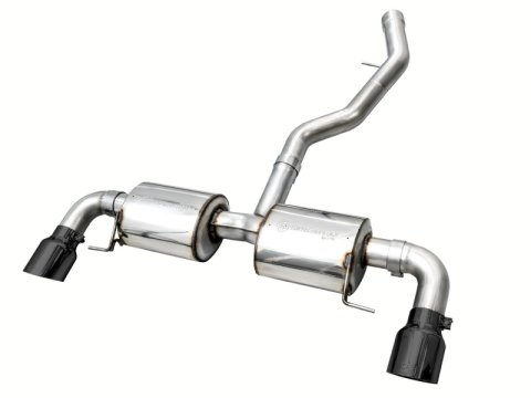 AWE 19-23 BMW 330i / 21-23 BMW 430i Base G2X Touring (Excl. Conv) Axle-Back Exhaust - Diamond Black thumbnail 1