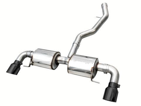 AWE 19-23 BMW 330i / 21-23 BMW 430i Base G2X Touring (Excl. Conv) Axle-Back Exhaust - Diamond Black thumbnail 3