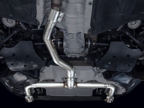 AWE Tuning 19-23 BMW 330i / 21-23 BMW 430i Base G2X Track Edition Axle-Back Exhaust - Chrome Silver thumbnail 4