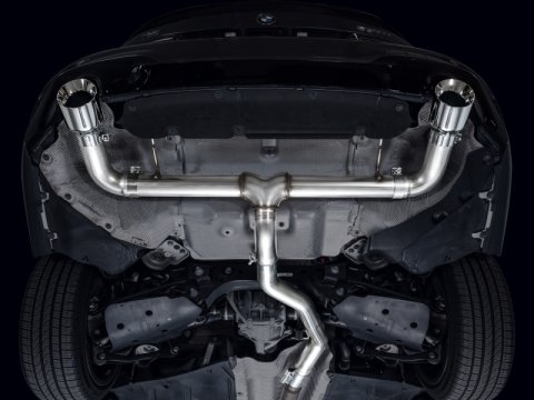 AWE Tuning 19-23 BMW 330i / 21-23 BMW 430i Base G2X Track Edition Axle-Back Exhaust - Chrome Silver thumbnail 5