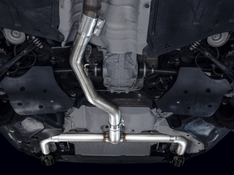 AWE Tuning 19-23 BMW 330i / 21-23 BMW 430i Base G2X Track Edition Axle-Back Exhaust - Diamond Black thumbnail 9