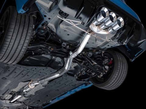 AWE Tuning 2023 Honda Civic Type R FL5 Track Edition Exhaust w/ Triple Chrome Silver Tips thumbnail 5