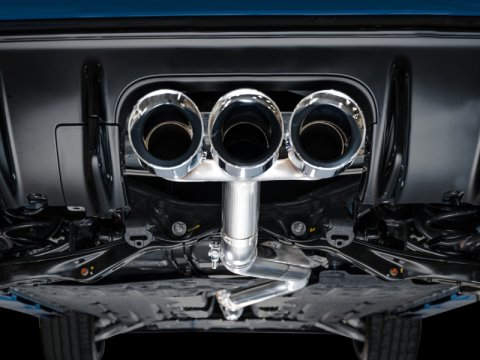 AWE Tuning 2023 Honda Civic Type R FL5 Track Edition Exhaust w/ Triple Chrome Silver Tips thumbnail 7