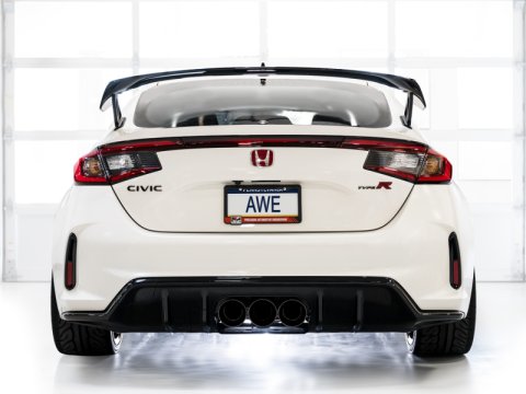 AWE Tuning 2023 Honda Civic Type R FL5 Track Edition Exhaust w/ Triple Diamond Black Tips thumbnail 7