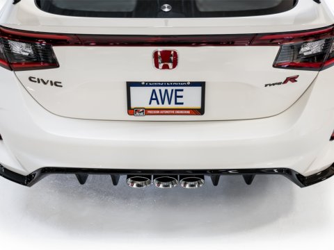 AWE Tuning 2023 Honda Civic Type R FL5 Touring Edition Exhaust w/ Triple Chrome Silver Tips thumbnail 4
