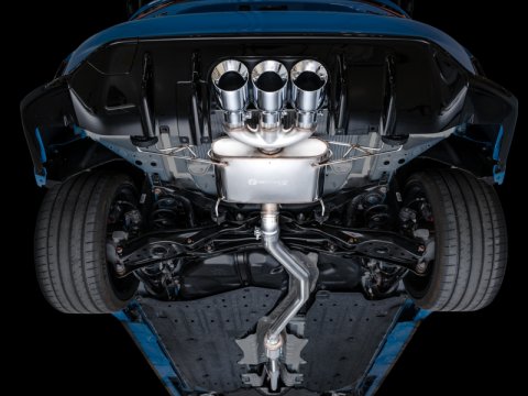 AWE Tuning 2023 Honda Civic Type R FL5 Touring Edition Exhaust w/ Triple Chrome Silver Tips thumbnail 5
