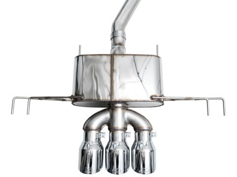 AWE Tuning 2023 Honda Civic Type R FL5 Touring Edition Exhaust w/ Triple Chrome Silver Tips thumbnail 6