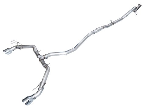 AWE Tuning 22+ Honda Civic Si/Acura Integra Track Edition Cat-Back Exhaust - Dual Chrome Silver Tips thumbnail 2