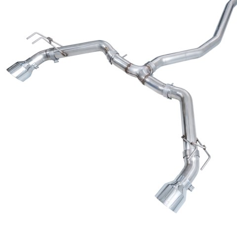 AWE Tuning 22+ Honda Civic Si/Acura Integra Track Edition Cat-Back Exhaust - Dual Chrome Silver Tips thumbnail 3