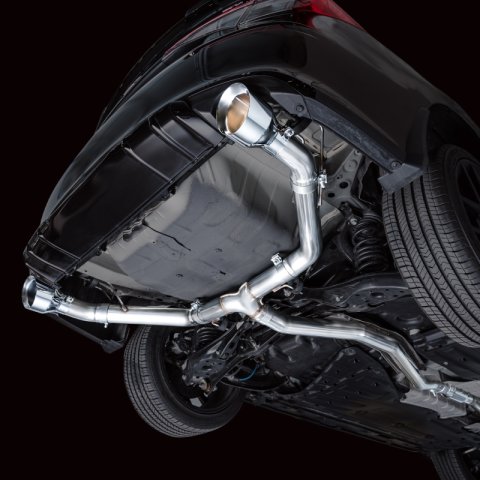 AWE Tuning 22+ Honda Civic Si/Acura Integra Track Edition Cat-Back Exhaust - Dual Chrome Silver Tips thumbnail 5