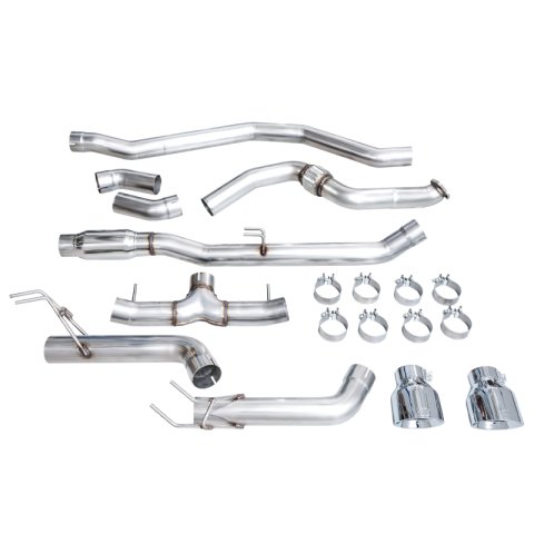 AWE Tuning 22+ Honda Civic Si/Acura Integra Track Edition Cat-Back Exhaust - Dual Chrome Silver Tips thumbnail 6