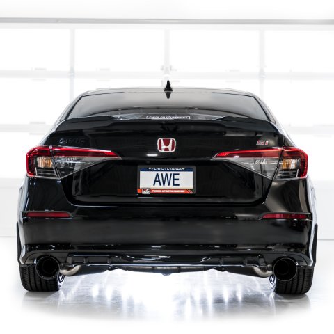 AWE Tuning 22+ Honda Civic Si/Acura Integra Touring Edition Catback Exhaust - Dual Diamond Black Tip thumbnail 3
