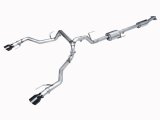 AWE Tuning 2021+ Ford F-150 Tremor (w/ Bumper Cutouts) 0FG Resonated Cat-Back - Diamond Black Tips thumbnail 2