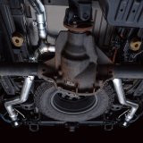 AWE Tuning 2021+ Ford F-150 Tremor (w/ Bumper Cutouts) 0FG Resonated Cat-Back - Diamond Black Tips thumbnail 3