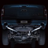 AWE Tuning 2021+ Ford F-150 Tremor (w/ Bumper Cutouts) 0FG Resonated Cat-Back - Diamond Black Tips thumbnail 5