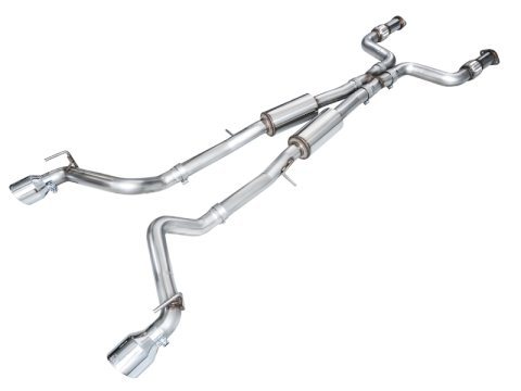 AWE Tuning 2023 Nissan Z RZ34 RWD Track Edition Cat-Back Exhaust System w/ Chrome Silver Tips thumbnail 1