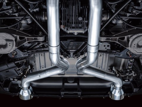 AWE Tuning 2023 Nissan Z RZ34 RWD Track Edition Cat-Back Exhaust System w/ Chrome Silver Tips thumbnail 7