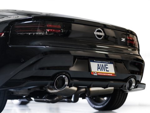 AWE Tuning 2023 Nissan Z RZ34 RWD Track Edition Cat-Back Exhaust System w/ Chrome Silver Tips thumbnail 9