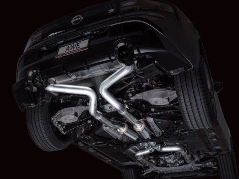 AWE Tuning 2023 Nissan Z RZ34 RWD Track Edition Cat-Back Exhaust System w/ Diamond Black Tips thumbnail 8