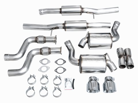 AWE Tuning 2023 Nissan Z RZ34 RWD Touring Edition Cat-Back Exhaust System w/ Chrome Silver Tips thumbnail 5