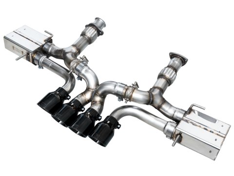AWE Tuning 2023 C8 Corvette Z06 SwitchPath Cat-Back Exhaust - Diamond Black Tips thumbnail 2