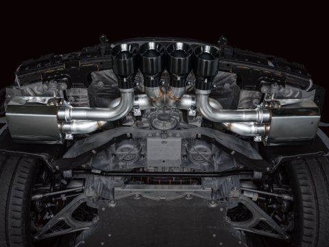 AWE Tuning 2023 C8 Corvette Z06 SwitchPath Cat-Back Exhaust - Diamond Black Tips thumbnail 4