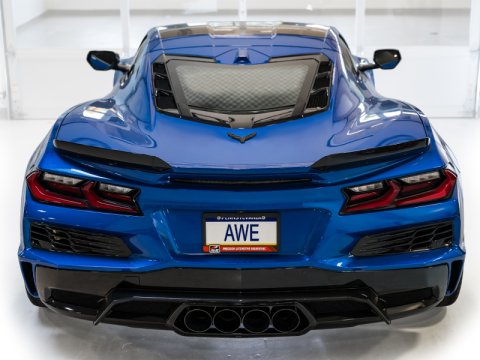AWE Tuning 2023 C8 Corvette Z06 SwitchPath Cat-Back Exhaust - Diamond Black Tips thumbnail 5