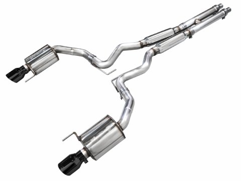 AWE Tuning 2024 Ford Mustang GT Fastback S650 RWD Touring Catback Exhaust w/ Dual Diamond Black Tips thumbnail 1