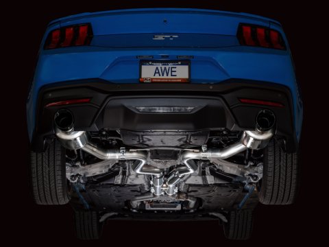 AWE Tuning 2024 Ford Mustang GT Fastback S650 RWD Touring Catback Exhaust w/ Dual Diamond Black Tips thumbnail 5