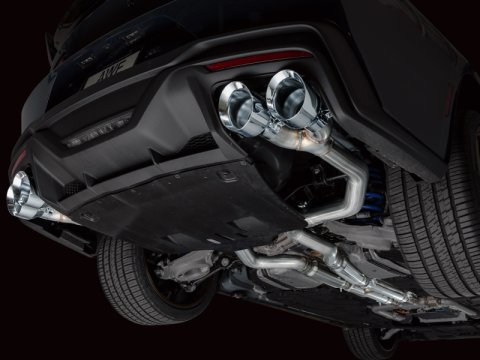 AWE 2024 Ford Mustang Dark Horse S650 RWD Track Edition Cat-Back Exhaust w/ Quad Chrome Silver Tips thumbnail 8