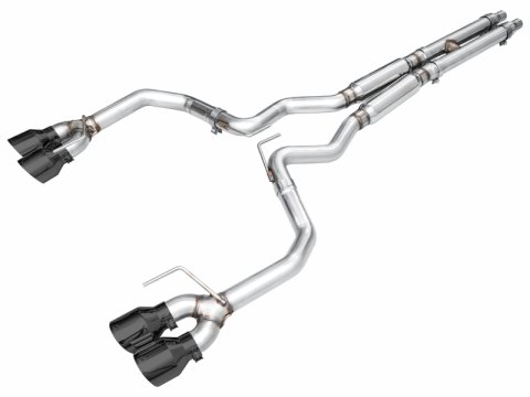 AWE 2024 Ford Mustang Dark Horse S650 RWD Track Edition Cat-Back Exhaust w/ Quad Diamond Black Tips thumbnail 1