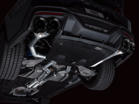 AWE 2024 Ford Mustang Dark Horse S650 RWD Track Edition Cat-Back Exhaust w/ Quad Diamond Black Tips thumbnail 6