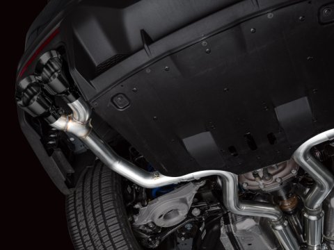 AWE 2024 Ford Mustang Dark Horse S650 RWD Track Edition Cat-Back Exhaust w/ Quad Diamond Black Tips thumbnail 9