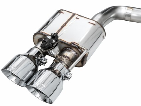 AWE 2024 Ford Mustang Dark Horse S650 RWD SwitchPath Cat-Back Exhaust w/ Quad Chrome Silver Tips thumbnail 2
