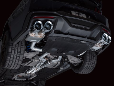 AWE 2024 Ford Mustang Dark Horse S650 RWD SwitchPath Cat-Back Exhaust w/ Quad Chrome Silver Tips thumbnail 5