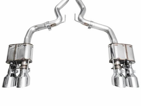 AWE 2024 Ford Mustang Dark Horse S650 RWD SwitchPath Cat-Back Exhaust w/ Quad Chrome Silver Tips thumbnail 6