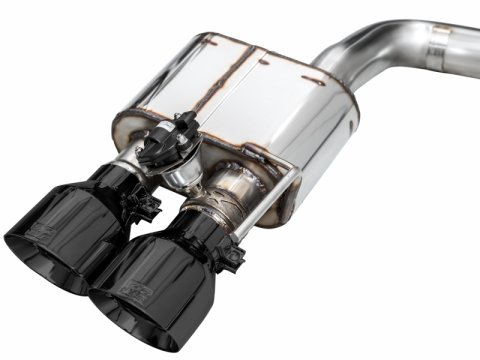 AWE 2024 Ford Mustang Dark Horse S650 RWD SwitchPath Cat-Back Exhaust w/ Quad Diamond Black Tips thumbnail 2