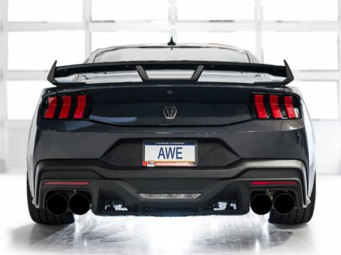 AWE 2024 Ford Mustang Dark Horse S650 RWD SwitchPath Cat-Back Exhaust w/ Quad Diamond Black Tips thumbnail 3