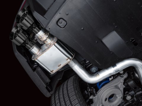 AWE 2024 Ford Mustang Dark Horse S650 RWD SwitchPath Cat-Back Exhaust w/ Quad Diamond Black Tips thumbnail 6