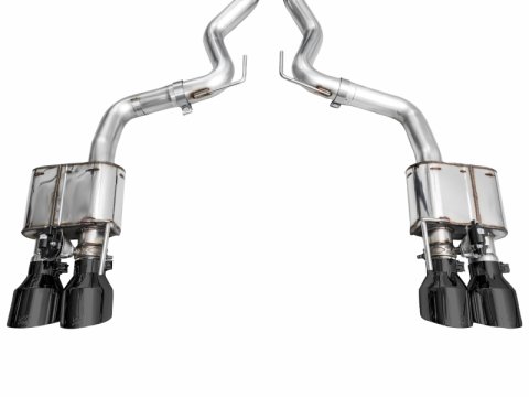 AWE 2024 Ford Mustang Dark Horse S650 RWD SwitchPath Cat-Back Exhaust w/ Quad Diamond Black Tips thumbnail 7