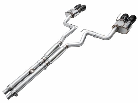 AWE 2024 Ford Mustang Dark Horse S650 RWD SwitchPath Cat-Back Exhaust w/ Quad Diamond Black Tips thumbnail 8