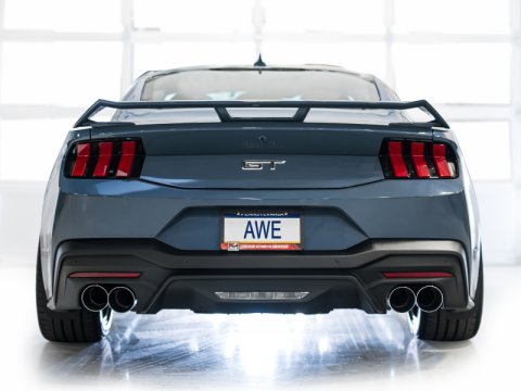 AWE 2024 Ford Mustang GT Fastback S650 RWD Track Edition Cat-Back Exhaust w/ Quad Chrome Silver Tips thumbnail 5