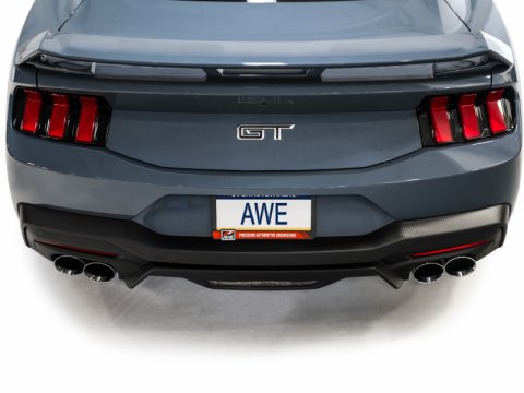 AWE 2024 Ford Mustang GT Fastback S650 RWD Track Edition Cat-Back Exhaust w/ Quad Chrome Silver Tips thumbnail 6