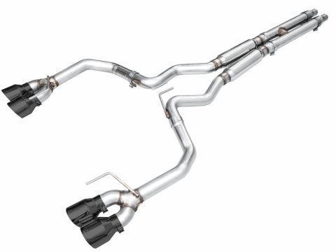 AWE 2024 Ford Mustang GT Fastback S650 RWD Track Edition Cat-Back Exhaust w/ Quad Diamond Black Tips thumbnail 1