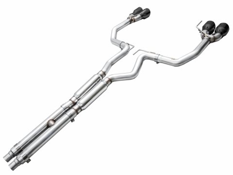 AWE 2024 Ford Mustang GT Fastback S650 RWD Track Edition Cat-Back Exhaust w/ Quad Diamond Black Tips thumbnail 4