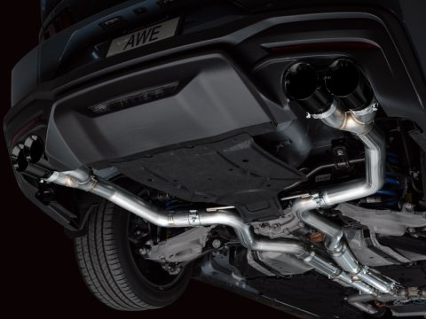 AWE 2024 Ford Mustang GT Fastback S650 RWD Track Edition Cat-Back Exhaust w/ Quad Diamond Black Tips thumbnail 7